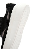 Women's Black Leather Thick Soled Sneaker | Derimod Women's Black Leather Thick Soled Sneaker | Derimod
