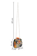 Woman Multicolored Chain Strap Sequin Mini Box Evening Bag | Derimod Woman Multicolored Chain Strap Sequin Mini Box Evening Bag | Derimod