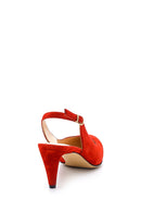 Women's Suede Heeled Shoes | Derimod Women's Suede Heeled Shoes | Derimod