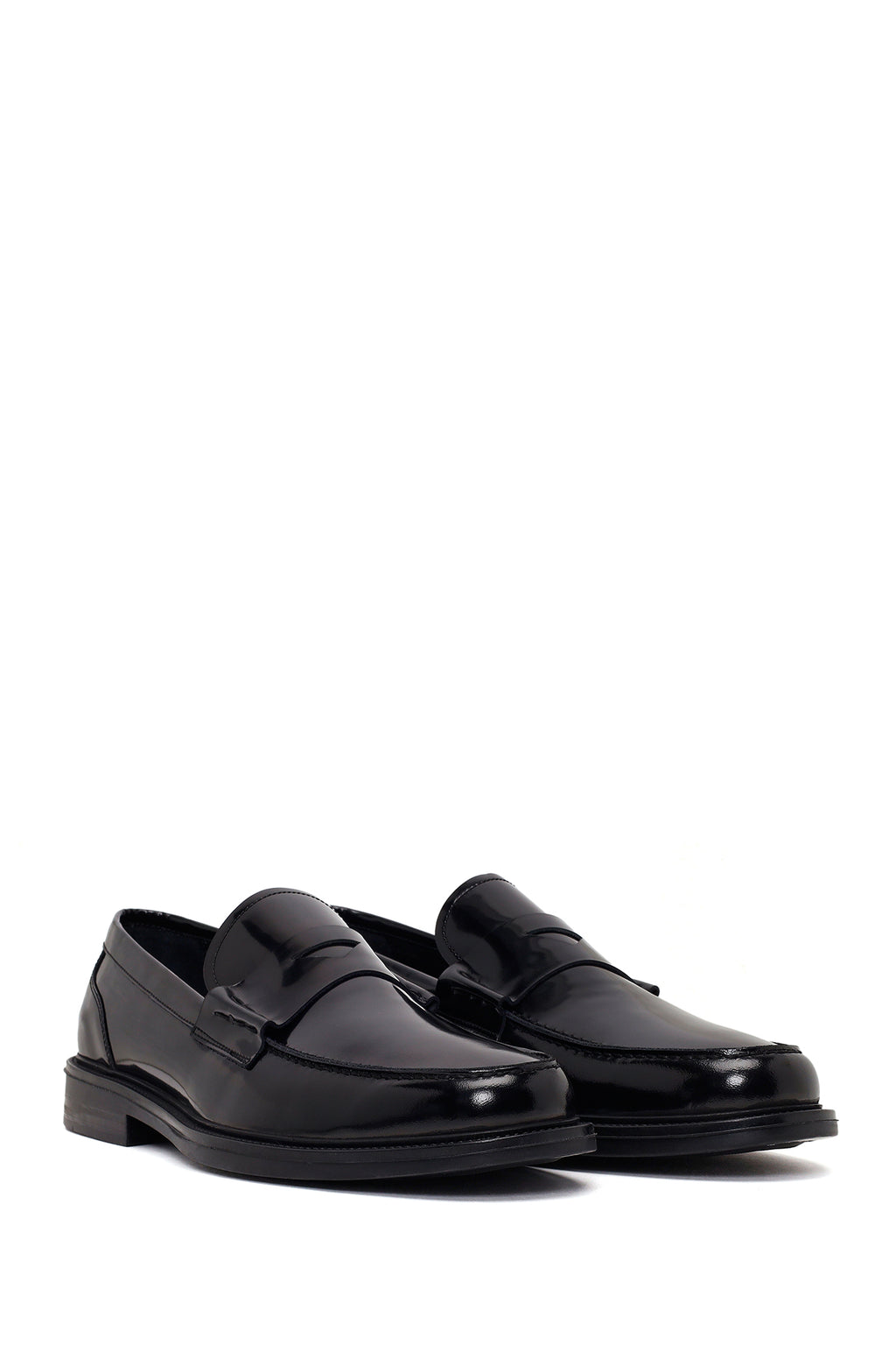 Erkek Siyah Deri Klasik Loafer