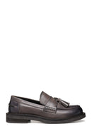 Geox Women's Brown Serilda Leather Masculine Loafer | Derimod Geox Women's Brown Serilda Leather Masculine Loafer | Derimod