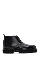 Men's Black Thick Soled Leather Boots | Derimod Men's Black Thick Soled Leather Boots | Derimod