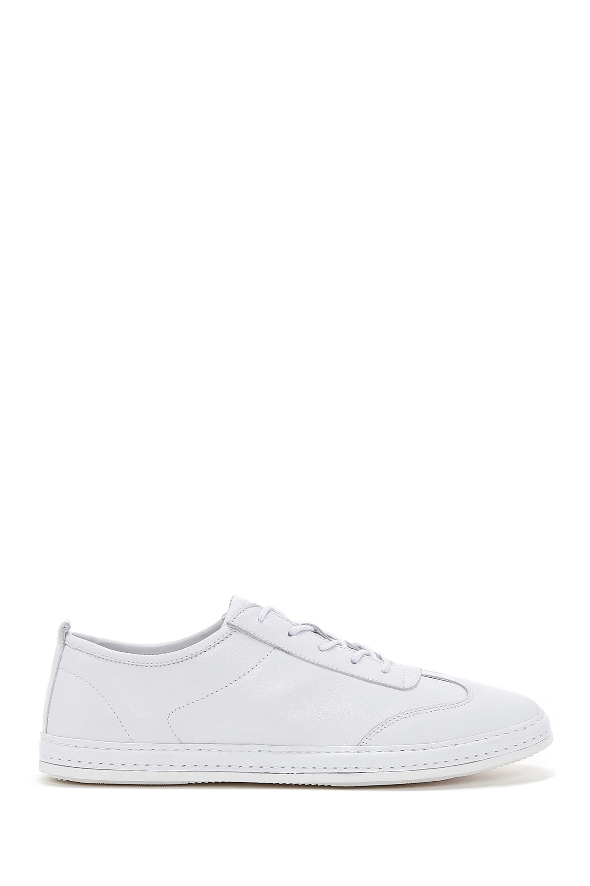 Erkek Beyaz Bağcıklı Deri Sneaker 24SFD674318 | Derimod