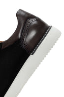 Men's Black Lace-up Leather Sneaker | Derimod Men's Black Lace-up Leather Sneaker | Derimod