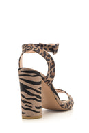 Kadın Leopar Desenli Topuklu Ayakkabı | Derimod Kadın Leopar Desenli Topuklu Ayakkabı | Derimod