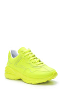 Kadın Yüksek Tabanlı Deri Sneaker | Derimod Kadın Yüksek Tabanlı Deri Sneaker | Derimod