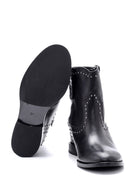 Women's Studded Detailed Leather Boots | Derimod Women's Studded Detailed Leather Boots | Derimod
