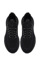 Derimod Zero Male Black Thick-Soled Lace-Up Fabric Sneaker | Derimod Derimod Zero Male Black Thick-Soled Lace-Up Fabric Sneaker | Derimod