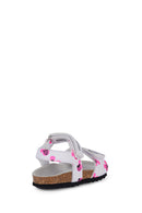 Geox Kız Bebek Beyaz Chalki Deri Sandalet | Derimod Geox Kız Bebek Beyaz Chalki Deri Sandalet | Derimod