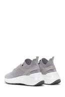 Kadın Gri Kalın Tabanlı Kumaş Sneaker | Derimod Kadın Gri Kalın Tabanlı Kumaş Sneaker | Derimod