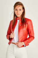 Nina Kadın Deri Ceket | Derimod Nina Kadın Deri Ceket | Derimod