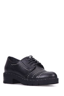 Studded Women's Leather Shoes | Derimod Studded Women's Leather Shoes | Derimod