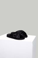 Women's Black Faux Leather Slippers | Derimod Women's Black Faux Leather Slippers | Derimod