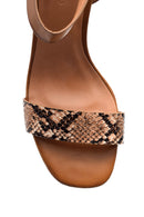 Women's Crocodile Patterned Heeled Shoes | Derimod Women's Crocodile Patterned Heeled Shoes | Derimod