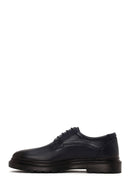 Derimod Fly Male Navy Blue Lace-Up Thick-Soled Leather Casual Shoes | Derimod Derimod Fly Male Navy Blue Lace-Up Thick-Soled Leather Casual Shoes | Derimod