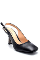 Kadın Deri Aksesuar Detaylı Stiletto | Derimod Kadın Deri Aksesuar Detaylı Stiletto | Derimod