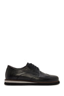 Men's Black Lace Up Leather Casual Shoes | Derimod Men's Black Lace Up Leather Casual Shoes | Derimod