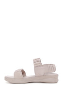 Kadın Vizon Deri Comfort Sandalet | Derimod Kadın Vizon Deri Comfort Sandalet | Derimod