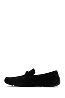 Erkek Siyah Süet Deri Loafer | Derimod Erkek Siyah Süet Deri Loafer | Derimod