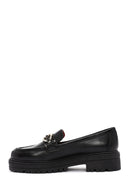 Derimod Gritti Woman Black Buckle-Detail Leather Masculine Loafer | Derimod Derimod Gritti Woman Black Buckle-Detail Leather Masculine Loafer | Derimod