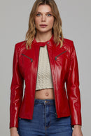 Lucky Kadın Deri Ceket | Derimod Lucky Kadın Deri Ceket | Derimod