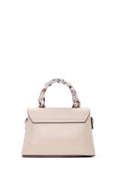Women's Cream Long Strap Handbag with Accessory Detail | Derimod Women's Cream Long Strap Handbag with Accessory Detail | Derimod