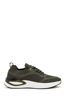 Derimod Zero Men's Green Laced Thick Soled Fabric Sneaker | Derimod Derimod Zero Men's Green Laced Thick Soled Fabric Sneaker | Derimod