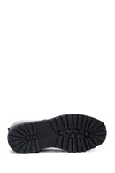 Women's Black Zippered Leather Boots | Derimod Women's Black Zippered Leather Boots | Derimod