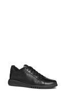 Geox Men's Black U Aerantis A - Tumb Laced Leather Sneaker | Derimod Geox Men's Black U Aerantis A - Tumb Laced Leather Sneaker | Derimod