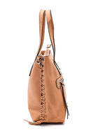 Women's Brown Knitted Detailed Shoulder Bag | Derimod Women's Brown Knitted Detailed Shoulder Bag | Derimod