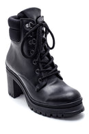 Women's Lace-Up Heeled Boots | Derimod Women's Lace-Up Heeled Boots | Derimod