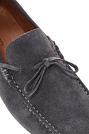 Men's Gray Suede Leather Loafer | Derimod Men's Gray Suede Leather Loafer | Derimod