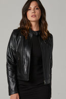 Kylie - X Kadın Deri Ceket | Derimod Kylie - X Kadın Deri Ceket | Derimod