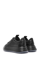 Men's Black Lace-up Leather Sneaker | Derimod Men's Black Lace-up Leather Sneaker | Derimod