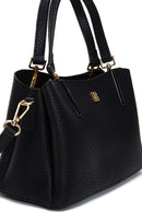 Women's Black Long Strap Printed Mini Handbag | Derimod Women's Black Long Strap Printed Mini Handbag | Derimod