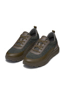 Geox Men's Green Spherica Lace-Up Sneakers | Derimod Geox Men's Green Spherica Lace-Up Sneakers | Derimod