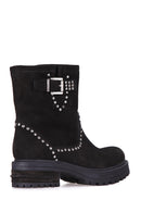 Women's Studded Suede Boots | Derimod Women's Studded Suede Boots | Derimod