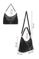 Kadın Siyah Uzun Askılı Omuz Çantası | Derimod Kadın Siyah Uzun Askılı Omuz Çantası | Derimod