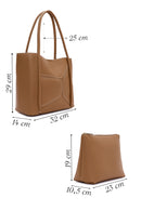 Kadın Taba Desenli Omuz Çantası | Derimod Kadın Taba Desenli Omuz Çantası | Derimod