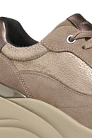 Geox Kadın Vizon Spherica Ec13 Bağcıklı Kalın Taban Sneaker | Derimod Geox Kadın Vizon Spherica Ec13 Bağcıklı Kalın Taban Sneaker | Derimod