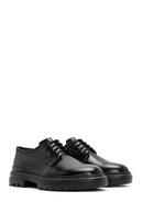 Men's Black Lace-up Leather Casual Shoes | Derimod Men's Black Lace-up Leather Casual Shoes | Derimod