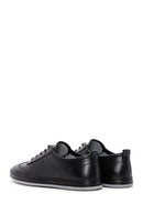 Men's Black Lace-up Leather Sneaker | Derimod Men's Black Lace-up Leather Sneaker | Derimod