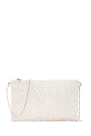 Women's White Long Chain Strap Clutch Bag | Derimod Women's White Long Chain Strap Clutch Bag | Derimod
