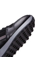 Kadın Siyah Süet Detaylı Deri Sneaker | Derimod Kadın Siyah Süet Detaylı Deri Sneaker | Derimod