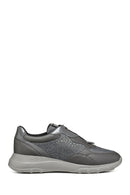 Geox Women's Grey Alleniee B Stone Detailed Sneaker | Derimod Geox Women's Grey Alleniee B Stone Detailed Sneaker | Derimod