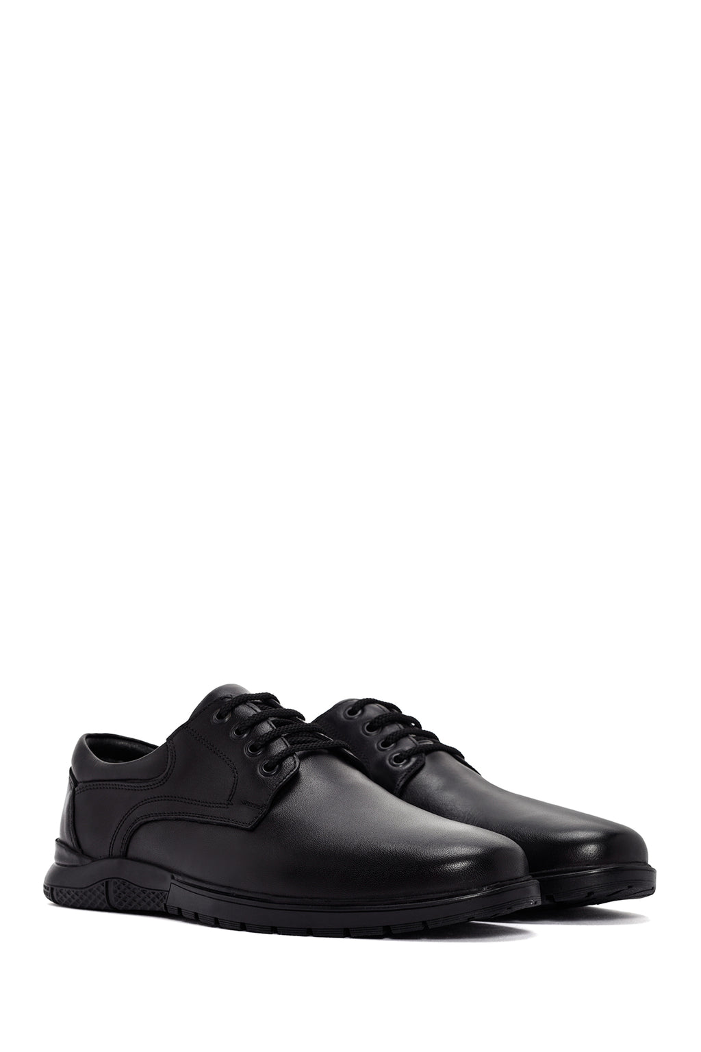 Derimod Fly Erkek Siyah Bağcıklı Deri Casual Ayakkabı
