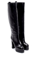 Women's Leather Platform Heeled Boots | Derimod Women's Leather Platform Heeled Boots | Derimod