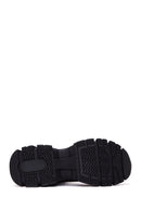 Women's Black Stone High Top Sneaker | Derimod Women's Black Stone High Top Sneaker | Derimod