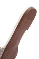 Women's White Stone Slippers | Derimod Women's White Stone Slippers | Derimod