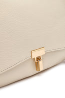 Woman Cream Long Strap Leather Shoulder bag | Derimod Woman Cream Long Strap Leather Shoulder bag | Derimod
